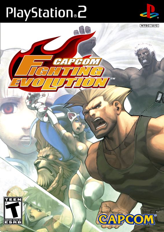 Capcom Fighting Evolution box art for Playstation 2